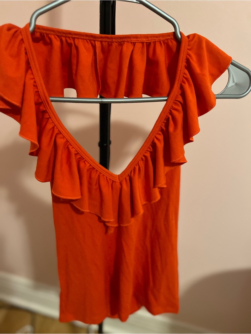 Wilfred One-Shoulder Ruffle Dress - Bright Orange